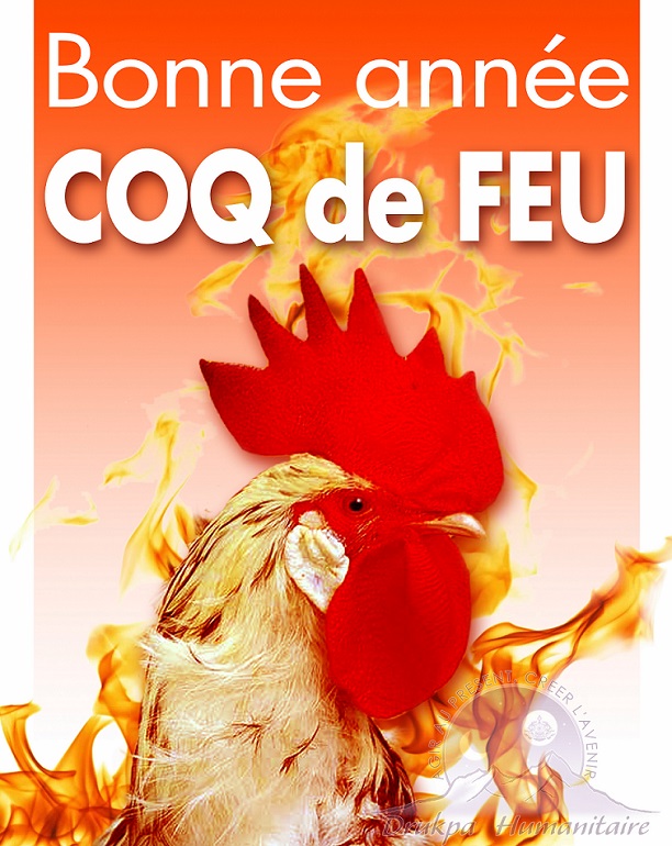 Bonne Année Coq de Feu