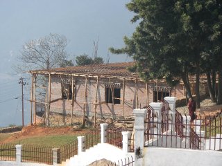 Construction au Mont Druk Amithaba